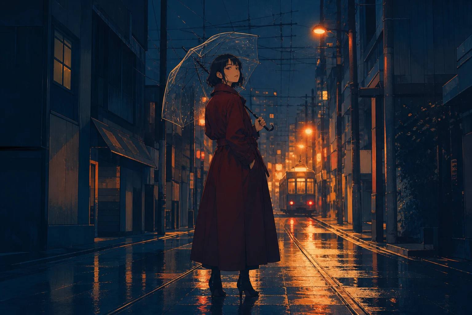 AI-generated fashion editorial with dramatic studio lighting and an art-directed composition