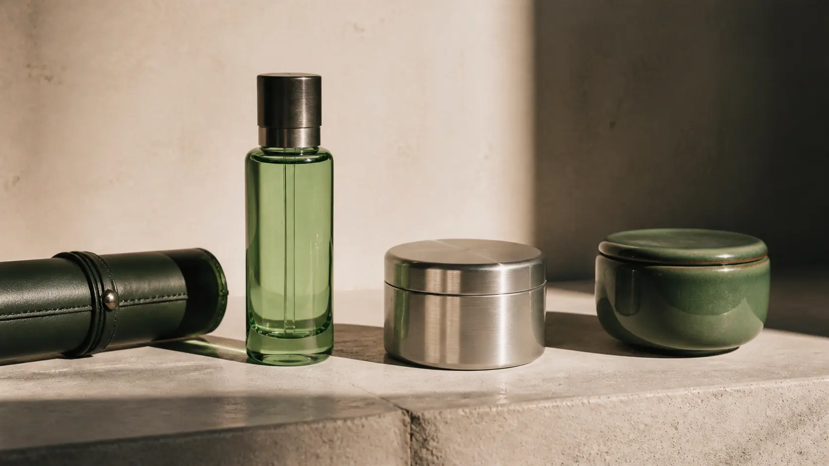 Product scene with controlled light