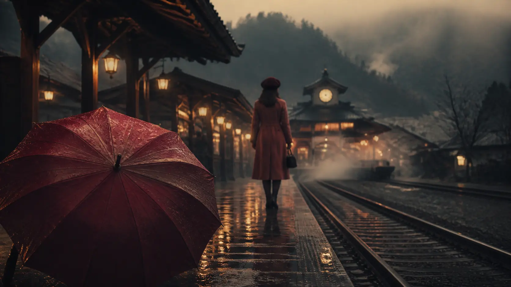 Layered cinematic landscape