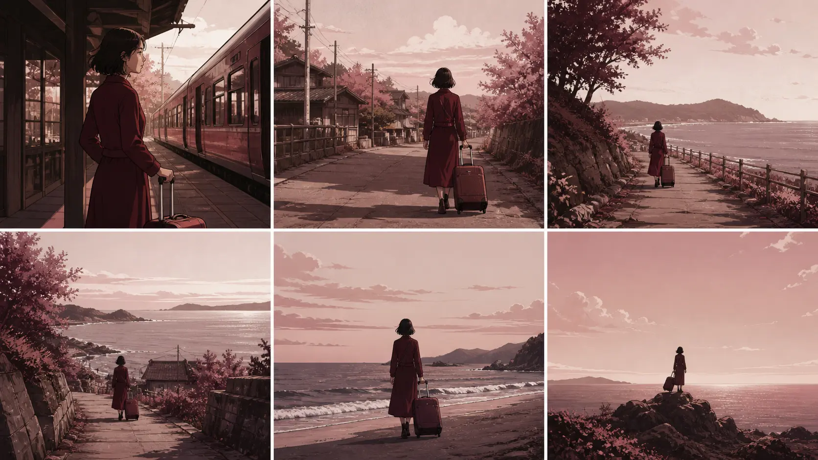 Six-frame cinematic continuity study