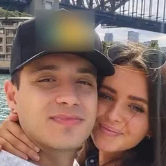 The young couple's selfie by Sydney Harbour Bridge that went into the video
